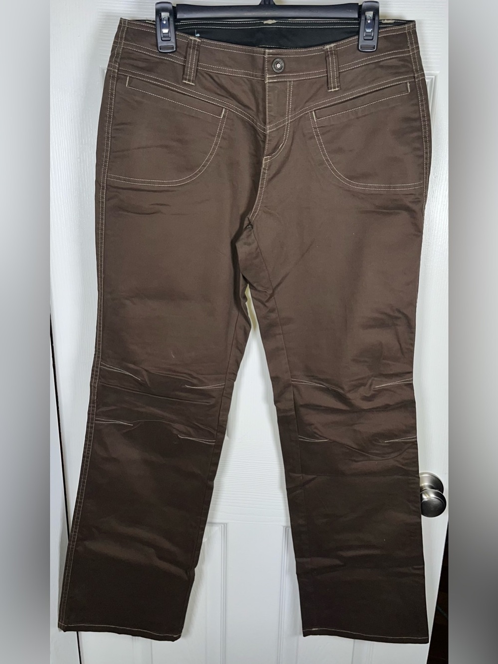 Women’s Kuhl Rydr Pants Size 10 Cotton Blend Brown Excellent Like New